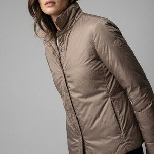 $398 SAVE THE DUCK Italy Women's Danica Taupe padded Lightweight Jacket L/XL